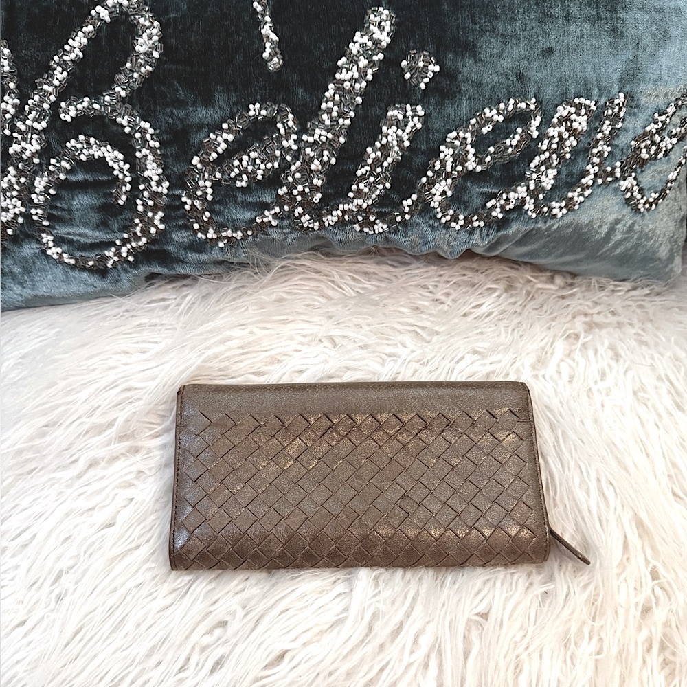 ⭐️💲SOLD💲⭐️ Bottega Veneta intrecciato Leather vintage weave wallet - Picture 13 of 14